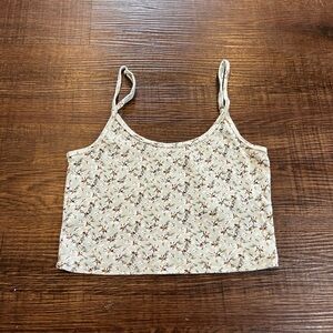 Hollister Green Floral baby Camisole